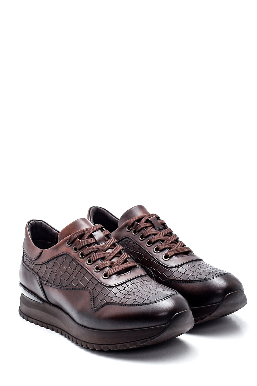 Men's Leather Crocodile Sneaker