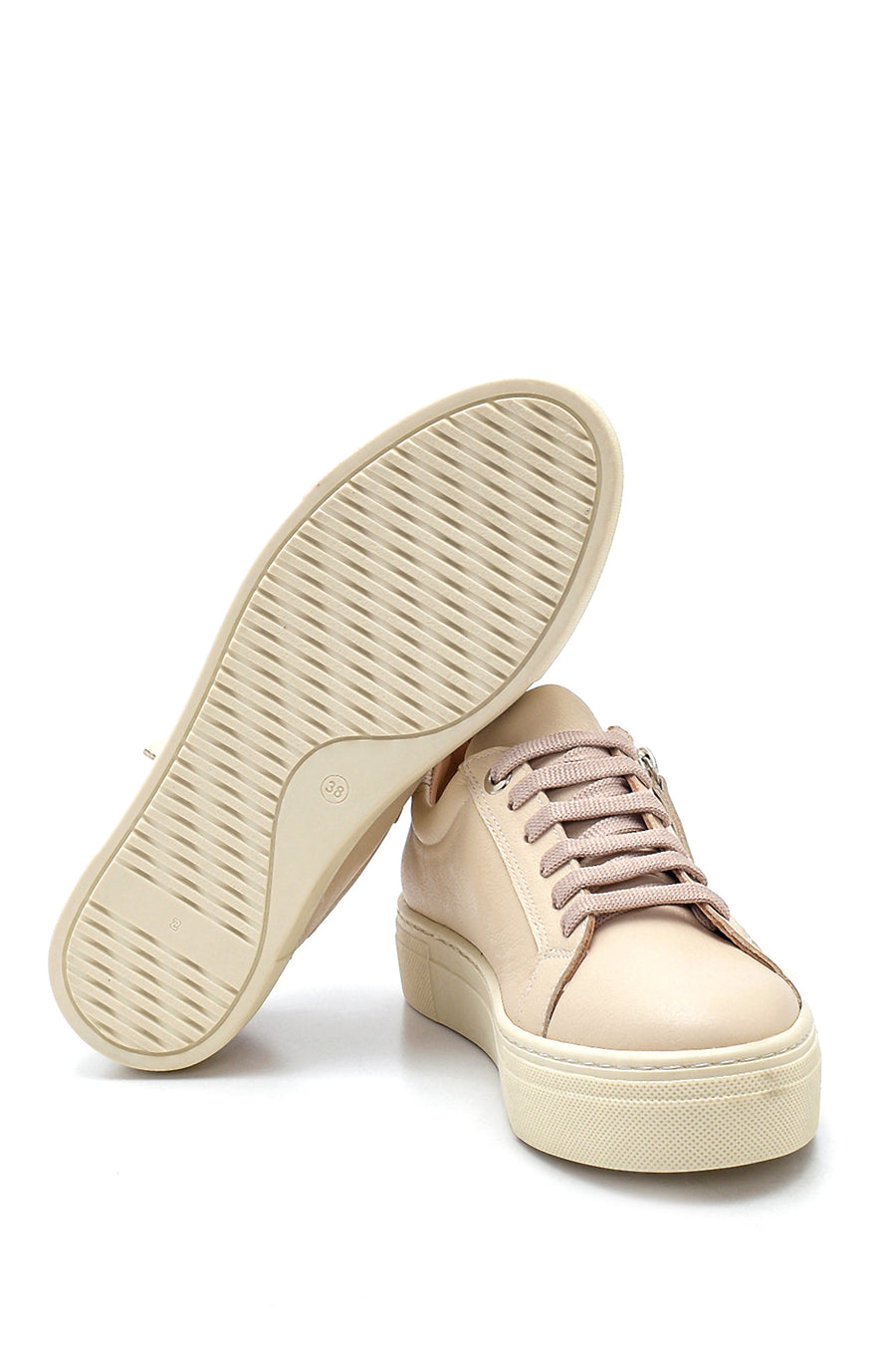 Women's Leather Zipper Sneaker