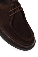 Male Brown Lace-up Suede Casual Shoes | Derimod