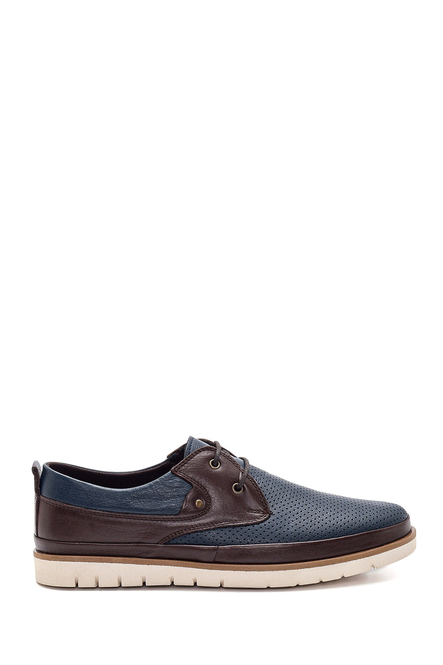 Men's Leather Perforated Casual Shoes 22SFD6900DI | Derimod