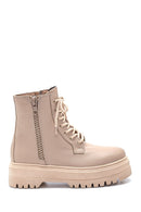 Women's Leather Thick Soled Boots | Derimod