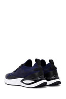 Derimod Zero Men's Blue Lace-Up Thick Sole Fabric Sneaker | Derimod