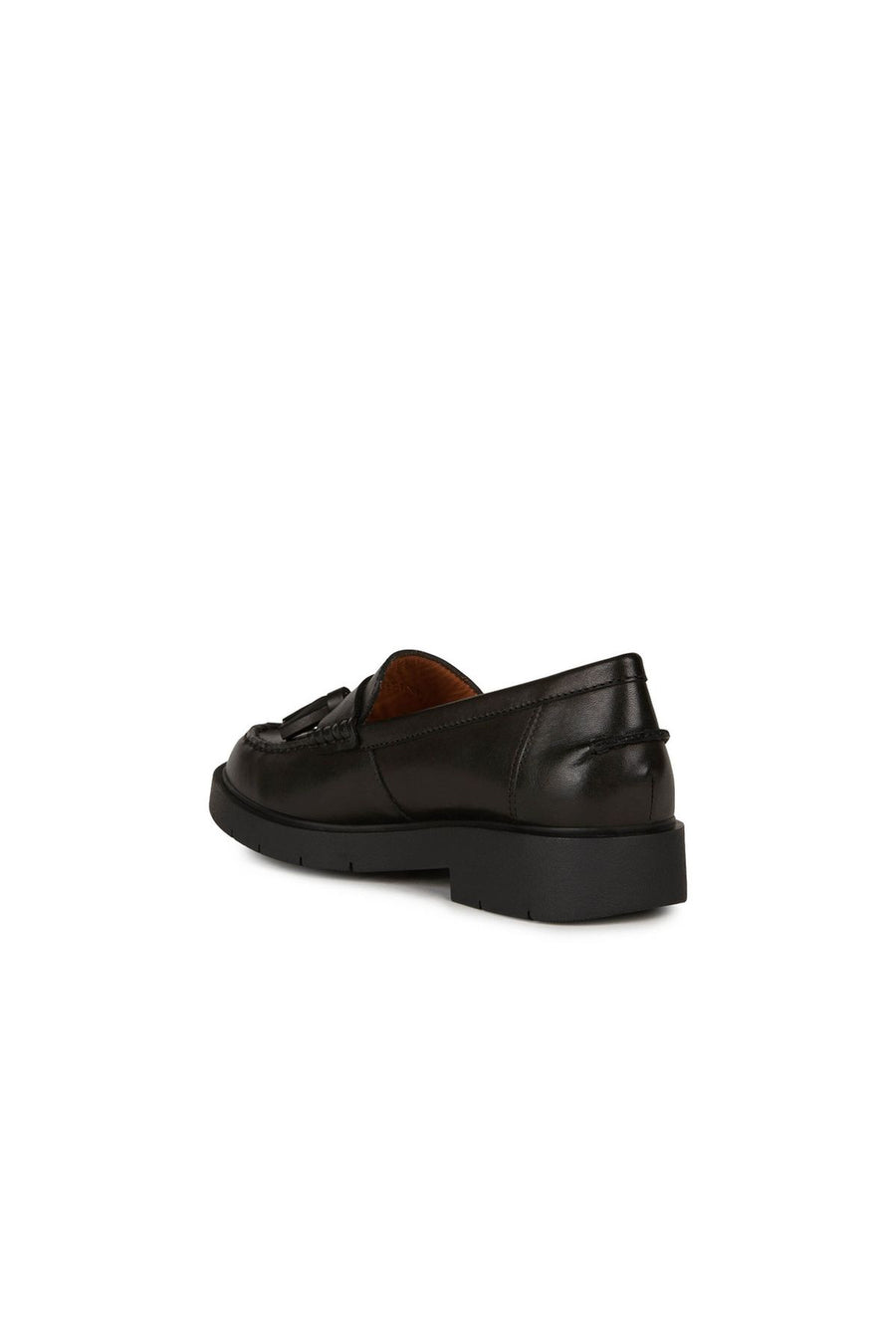 Geox Women's Black Spherica EC1 Leather Masculine Loafer