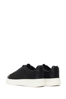 Male Black Lace-Up Leather Sneaker | Derimod
