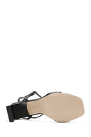 Women's Black Ankle Strap Heeled Sandals | Derimod