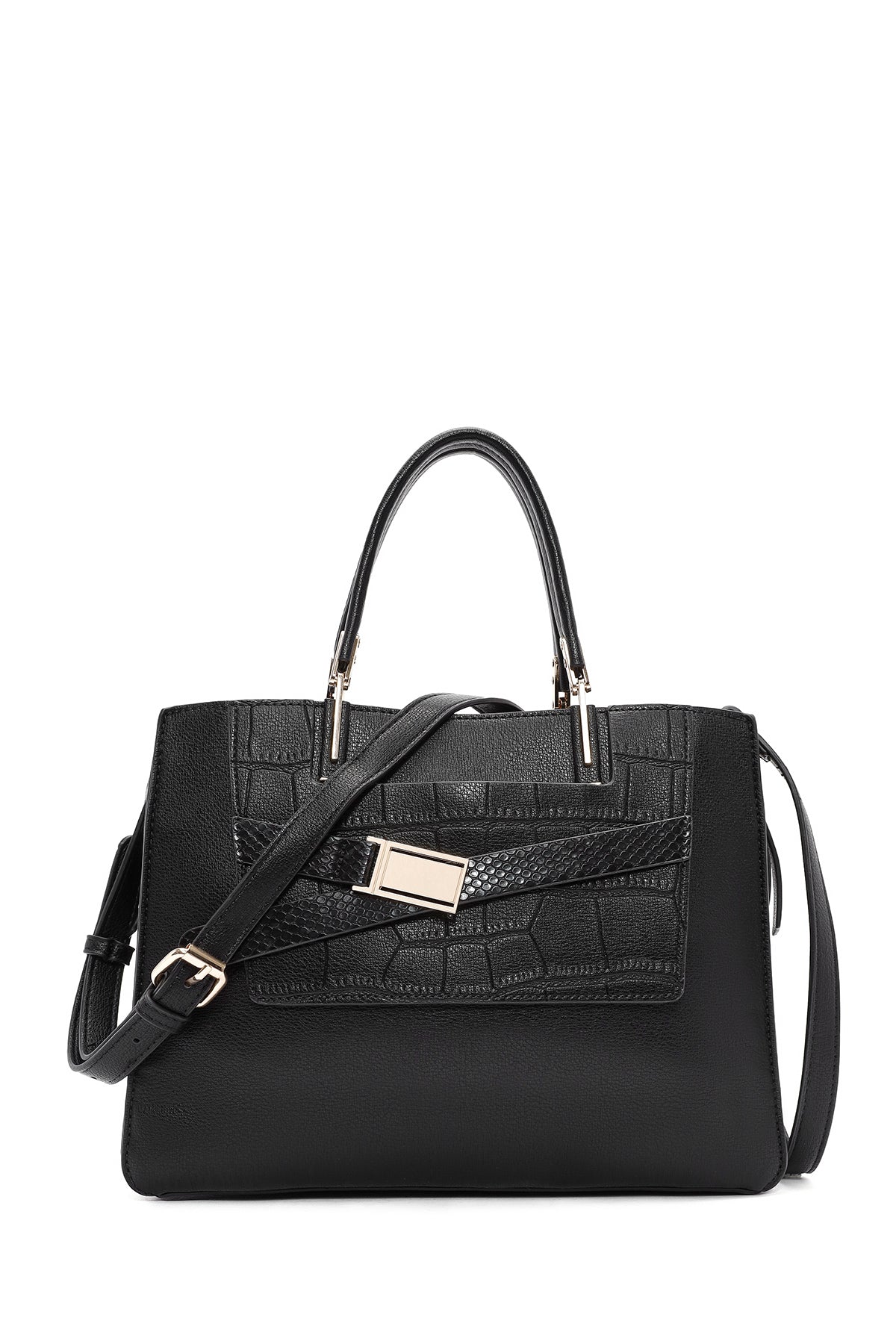 Women's Black Long Strap Classic Handbag 24WBD284814 | Derimod