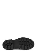 Kadın Siyah Toka Detaylı Deri Maskülen Loafer | Derimod