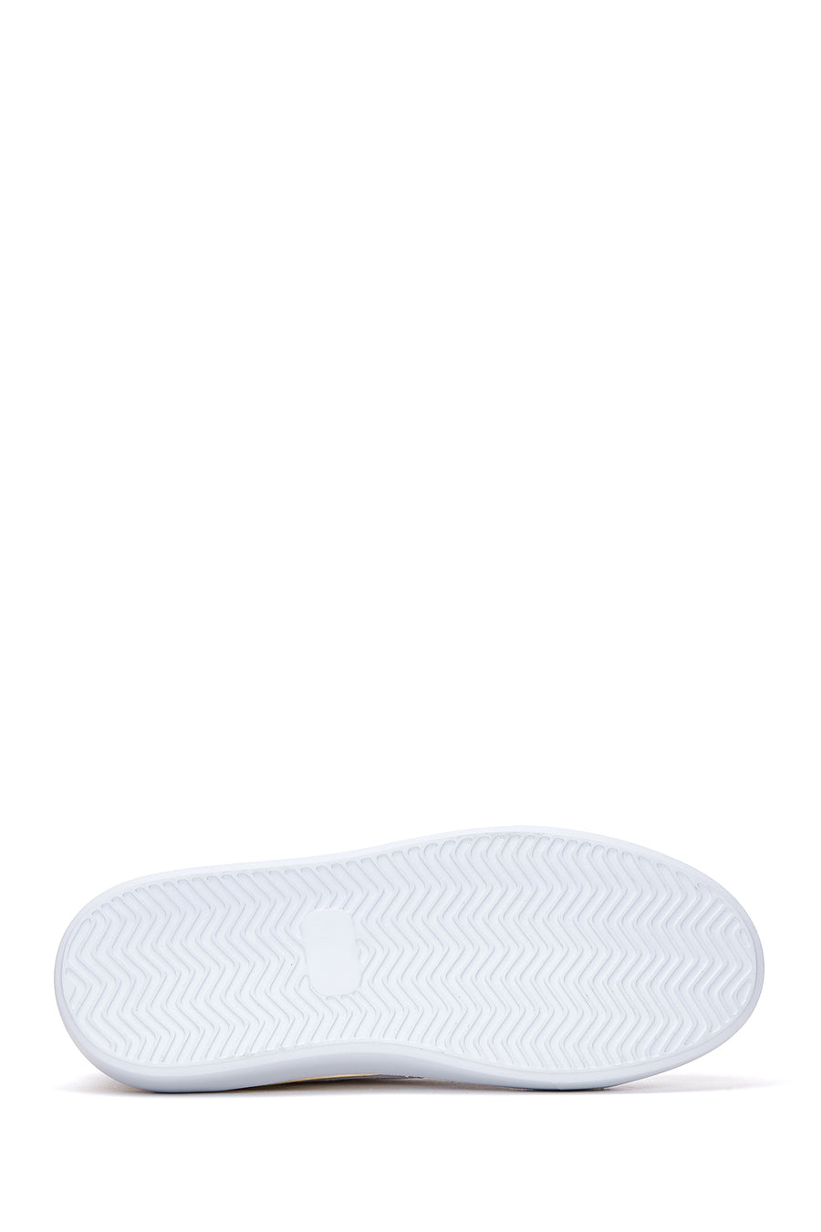 Men's White Thick Soled Sneaker