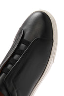 Male Black Leather Sneaker | Derimod