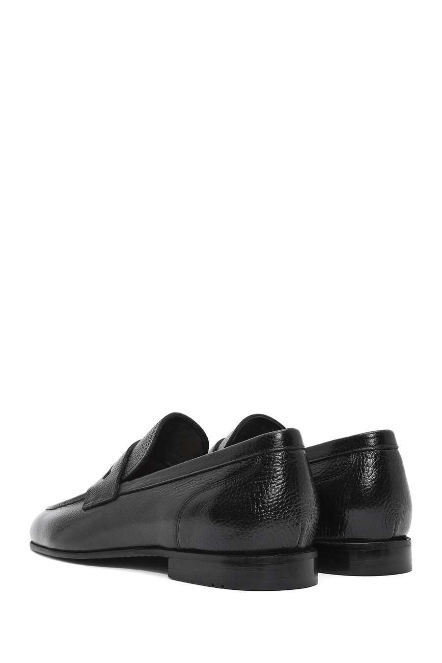 Erkek Siyah Deri Klasik Loafer