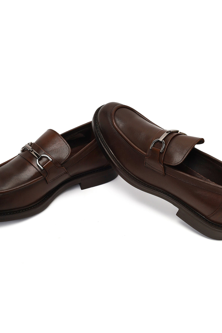 Erkek Kahverengi Deri Casual Loafer