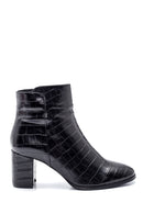 Women's Crocodile Heeled Boots | Derimod