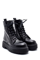 Women's Leather Thick Soled Boots | Derimod