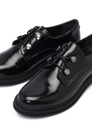 Woman Black Patent Leather Leather Casual Shoes | Derimod
