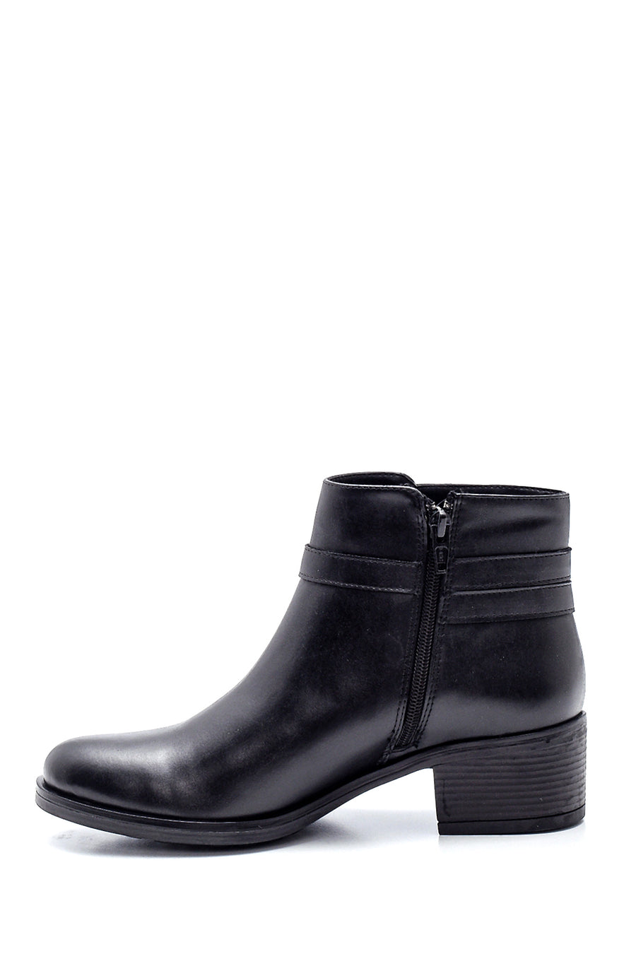 Women's Zippered Mid-Heel Boots