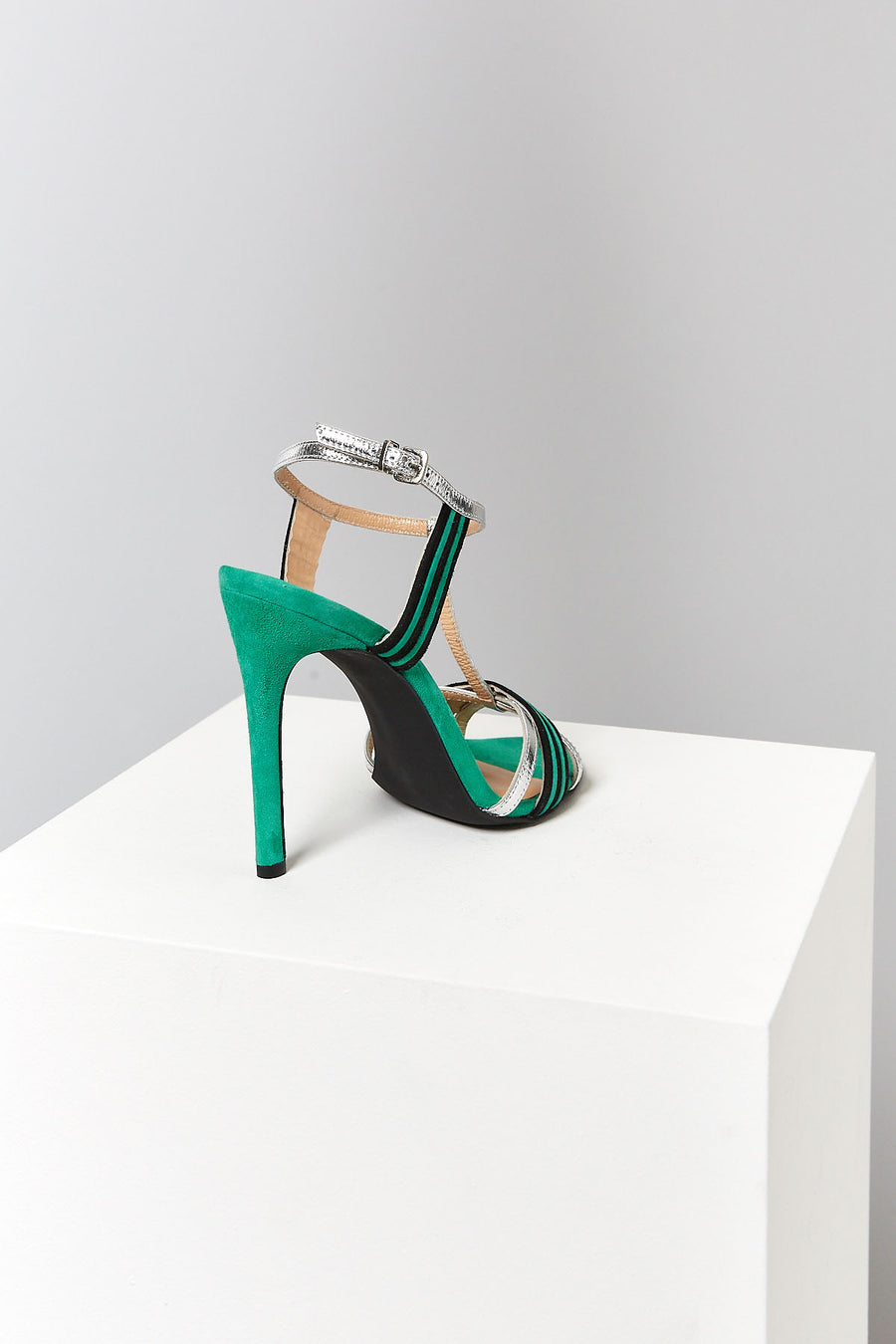 Ankle Strap Women's Heeled Leather Sandals