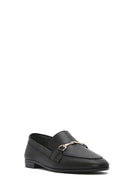 Kadın Siyah Deri Maskülen Loafer | Derimod