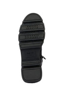 Geox Women's Black Vilde Zippered Leather Boots | Derimod