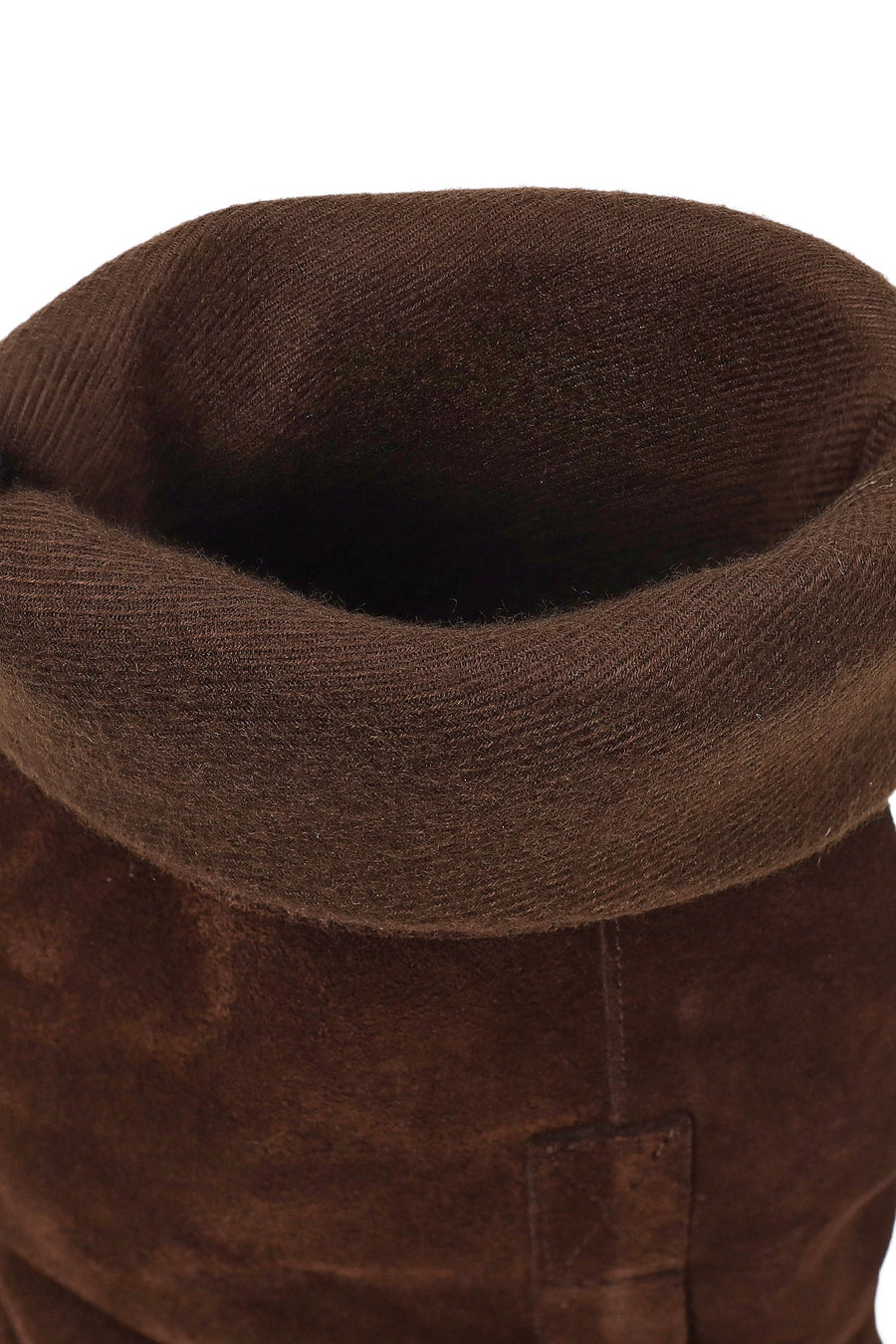 Woman Brown Buckled Suede Boots