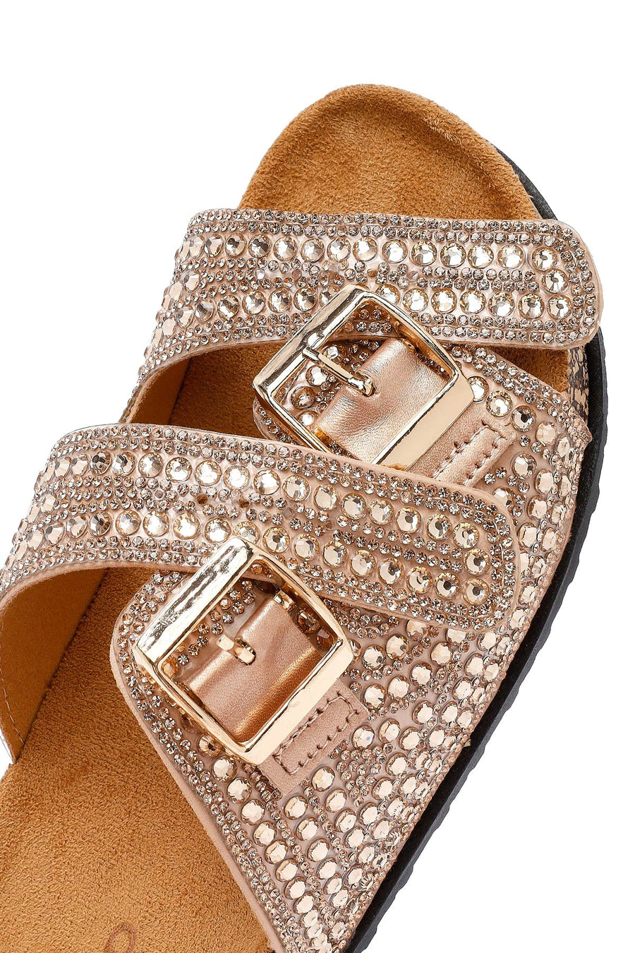 Women's Gold Stone Slippers