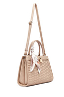 Women's Cream Long Strap Quilted Handbag | Derimod