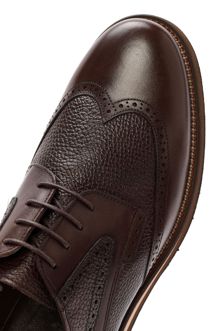 Men's Brown Lace-up Leather Casual Shoes