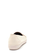 Kadın Bej Deri Comfort Loafer | Derimod