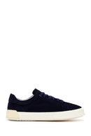 Derimod Fly Erkek Lacivert Bağcıklı Süet Deri Sneaker | Derimod