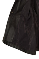 Florida-X Woman Black A-Line Leather Jacket | Derimod