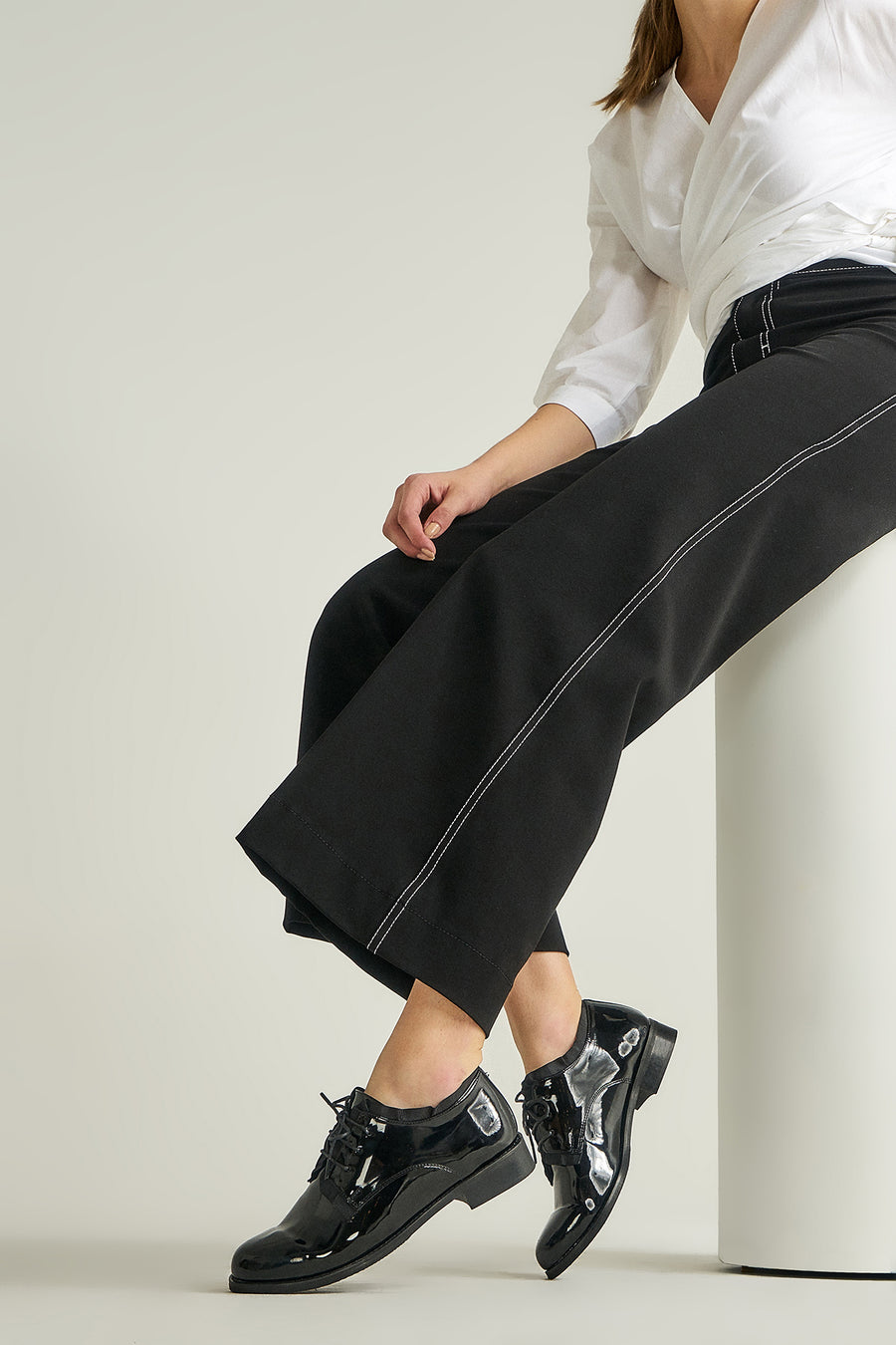 Women's Patent Leather Shoes 18WFD282416 | Derimod