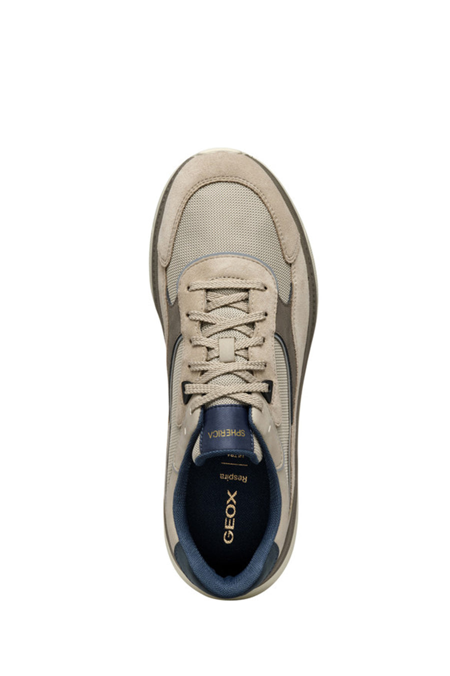 Geox Men's Beige U Spherica Active X1 A - Mes Water Laced Sneaker
