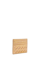 Woman Gold Braided Card Holder | Derimod