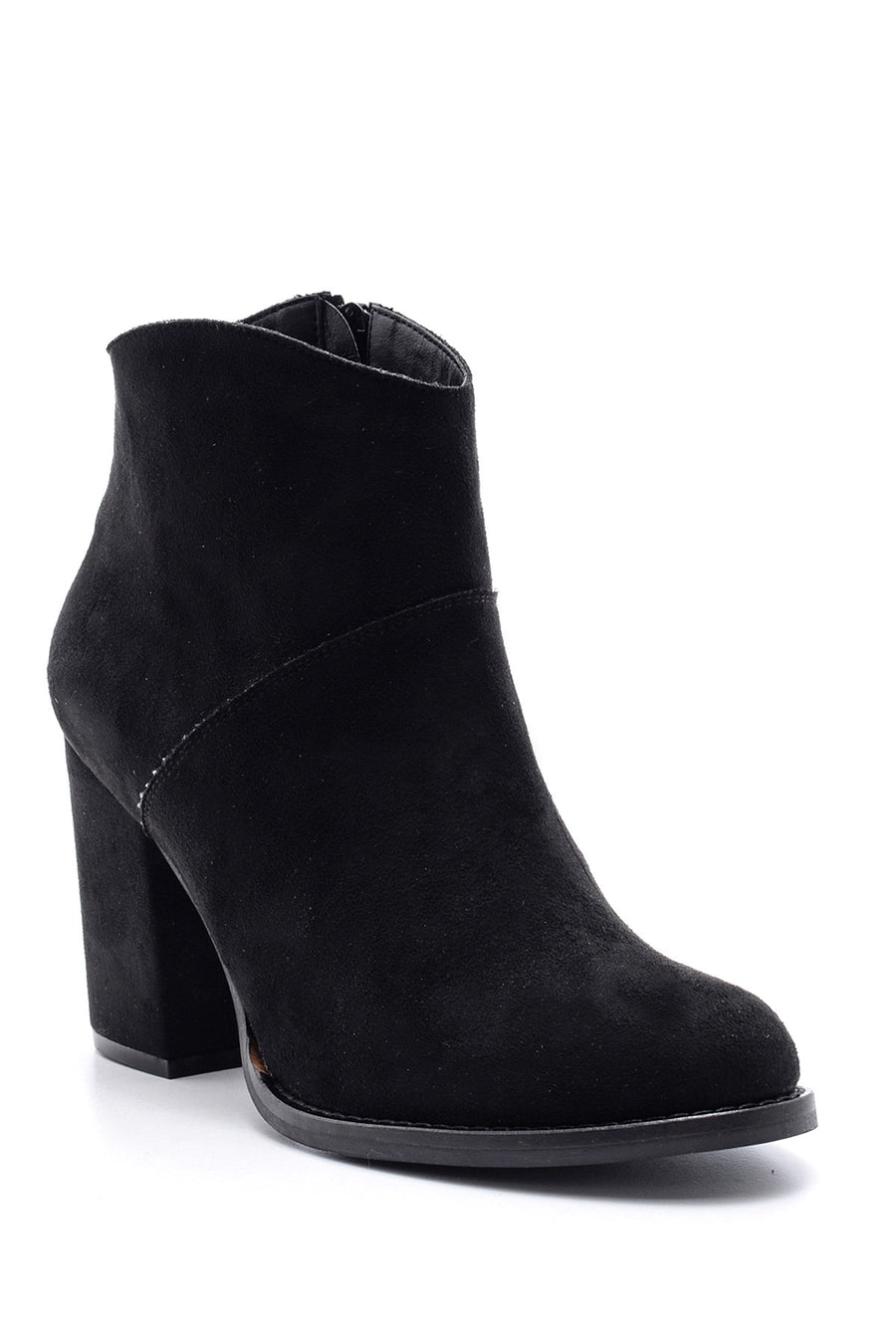 Women's Suede Heeled Boots