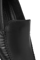 Men's Black Leather Casual Loafer | Derimod