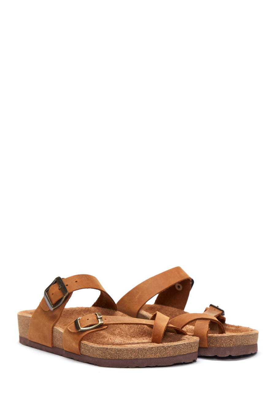 Women's Leather Flip Flops