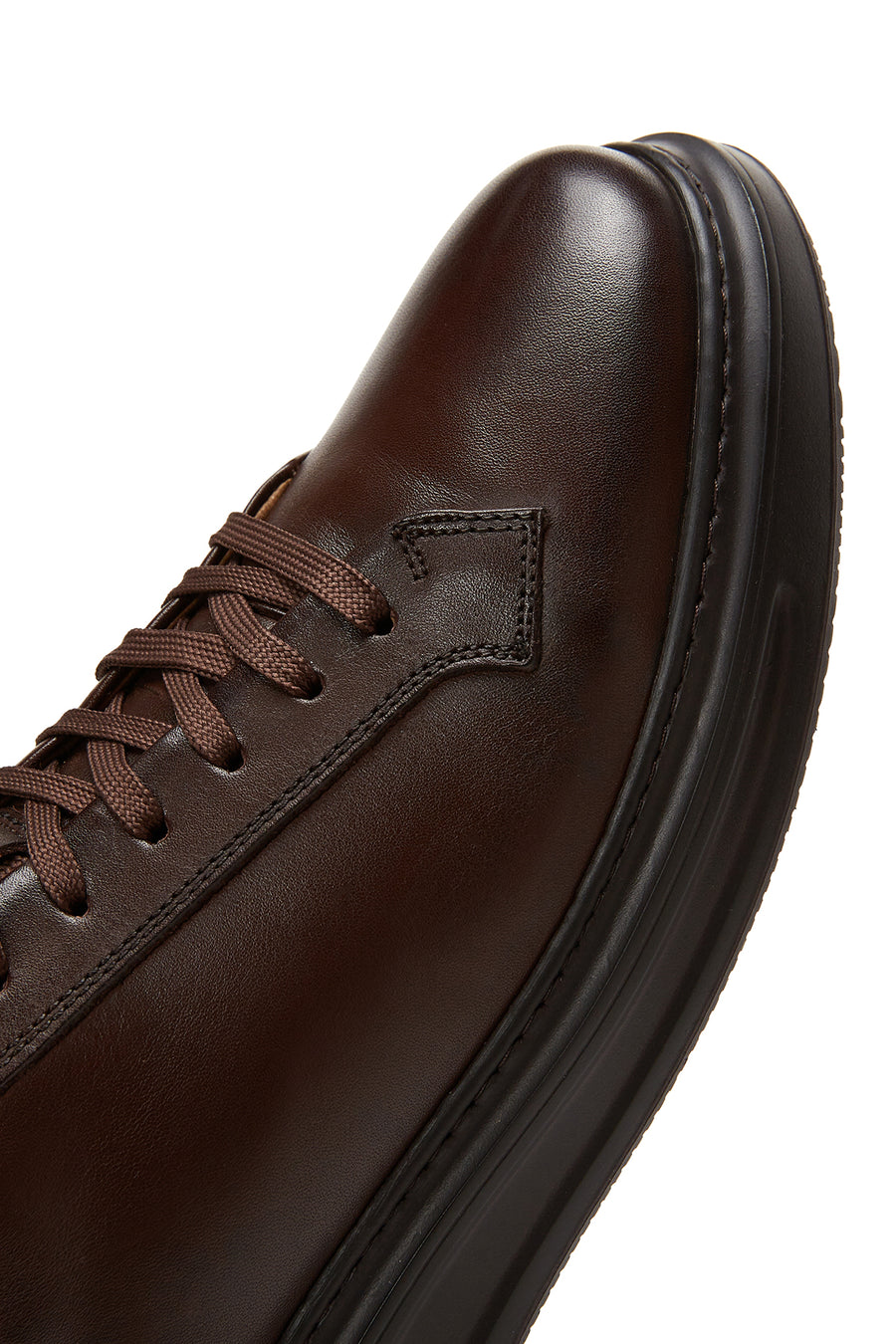 Men's Brown Leather Thick Sole Sneaker