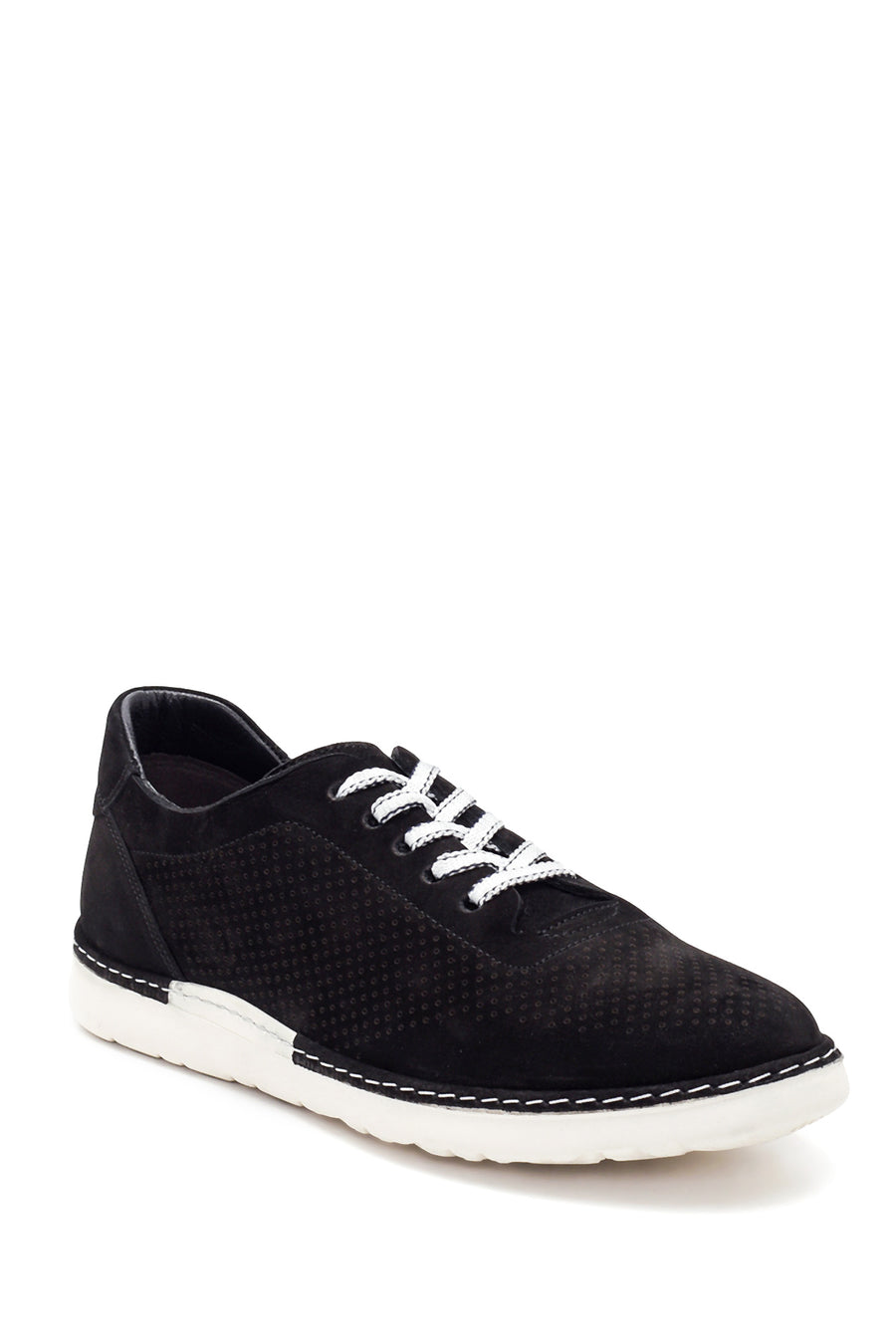 Men's Leather Perforated Shoes
