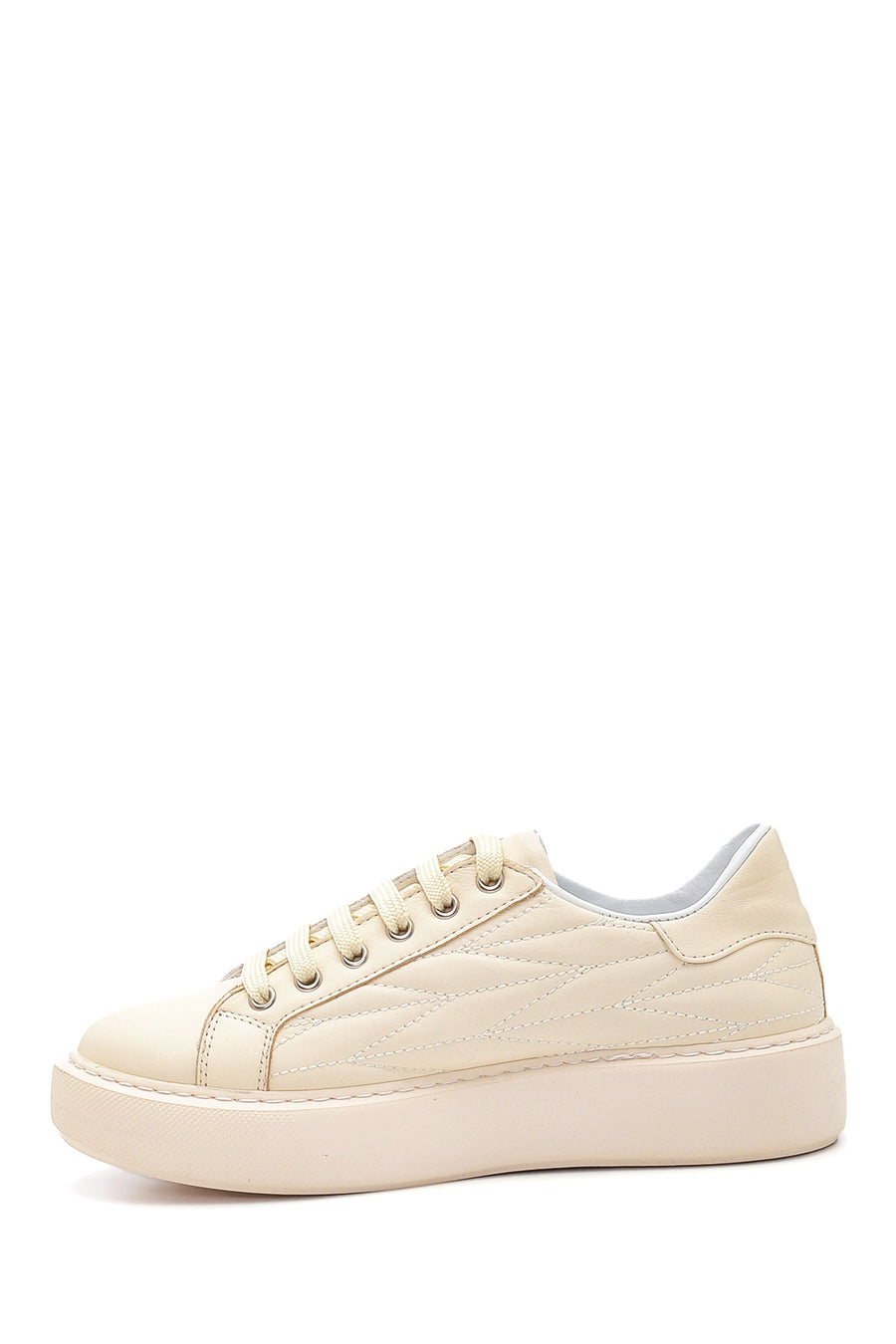 Kadın Deri Desenli Sneaker