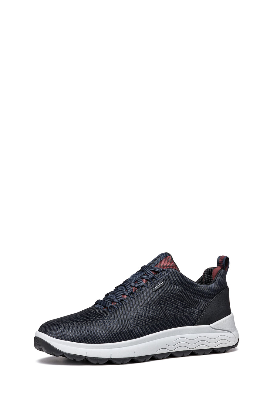 Geox Men's Navy Blue Spherica 4x4 Abx Laced Waterproof Leather Sneaker