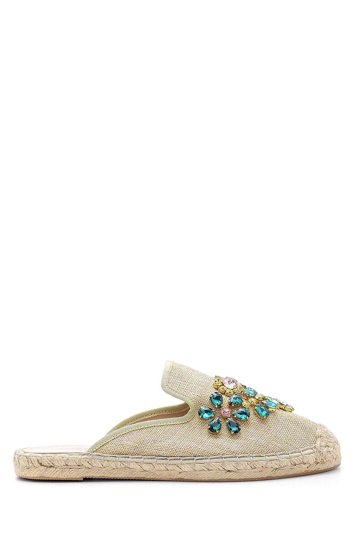 Women's Stone Embroidered Slippers 20SFD20516F | Derimod