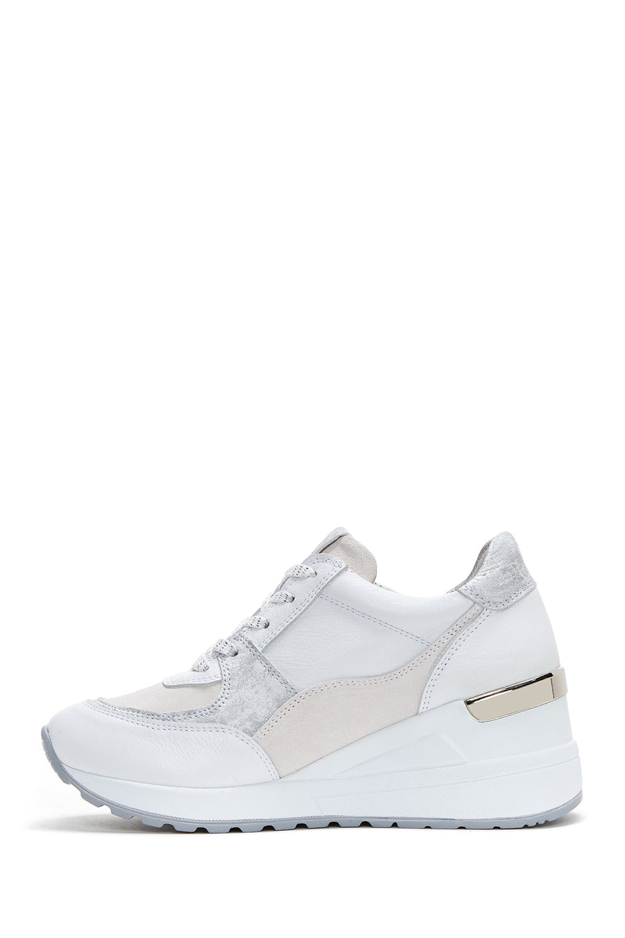 Women's Leather High Sole Sneaker