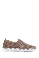 Women's Mink Pattern Fabric Comfort Shoes | Derimod