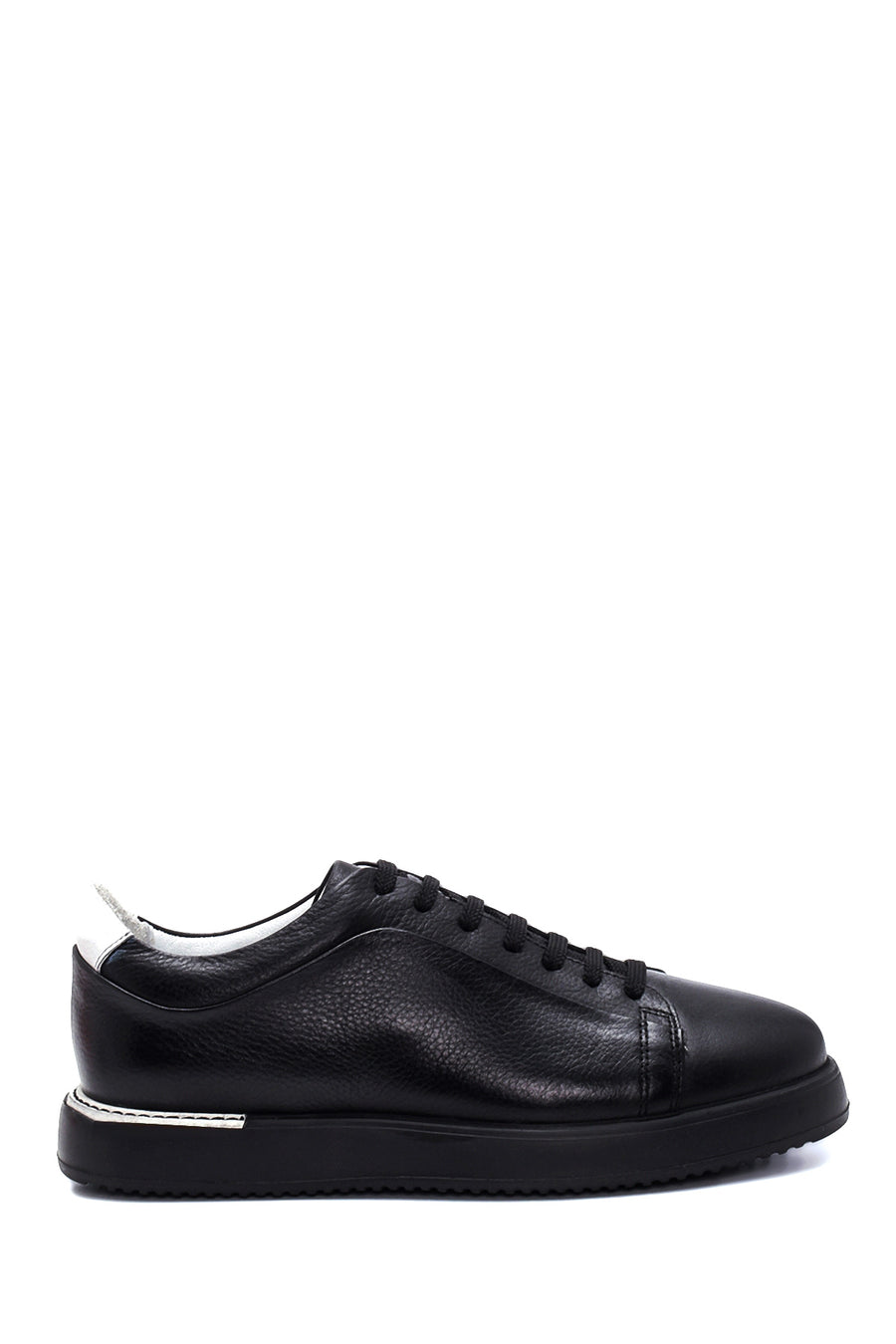 Men's Black Leather Sneaker 22SFD614018 | Derimod