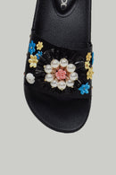 Pearl Embroidered Women's Slippers | Derimod