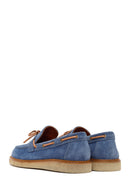 Men's Navy Blue Leather Casual Shoes | Derimod