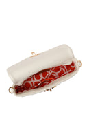 Woman Cream Long-Strap Quilted Mini Crossbody Bag | Derimod