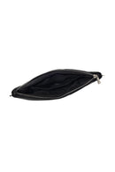 Woman Black Chain-Strap Patterned Clutch Bag | Derimod