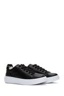 Women's Leather Buckle Detailed Sneaker | Derimod