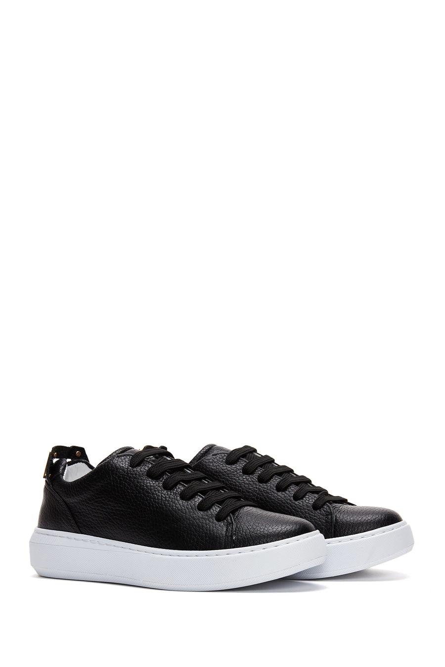 Women's Leather Buckle Detailed Sneaker