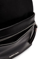 Women's Black Leopard Detail Backpack | Derimod